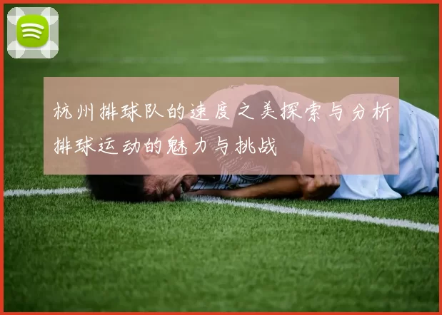 杭州排球队的速度之美探索与分析排球运动的魅力与挑战