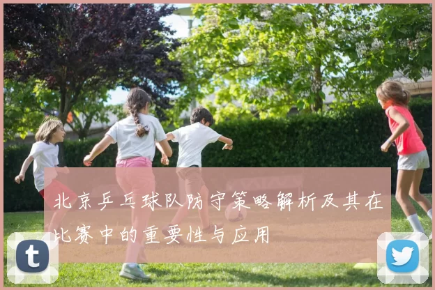 北京乒乓球队防守策略解析及其在比赛中的重要性与应用